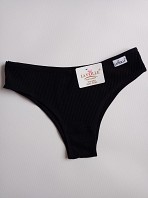 Жіночі трусики Lavolle № 6503 в рубчик , чорні
