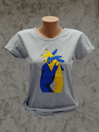 Футболка патріотична сіра  (Розміри 46,48)