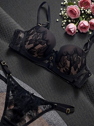 Комплект жіночої білизни з пуш ап (Чашка В(реальна А), С (реальна В), Д (реальна С))