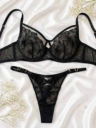 Комплект жіночої білизни Mandhari 33038 (B.C.D чорний)
